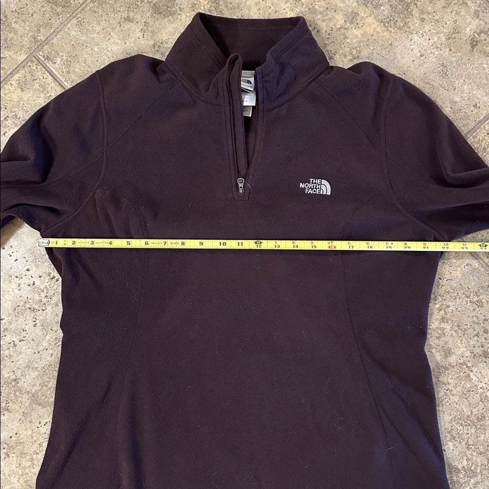 The North Face Women’s XL Quarter Zip Fleece Pullover Plum Purple - Picture 6 of 10